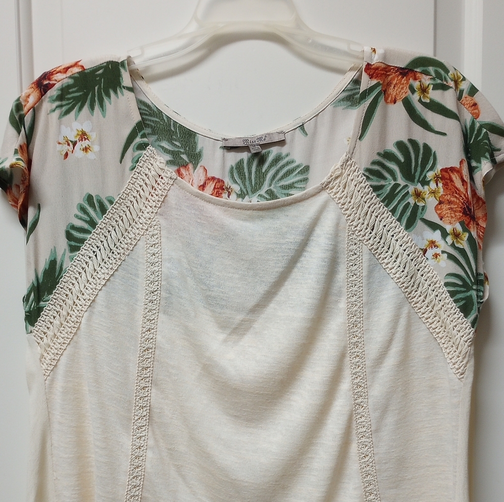 Miss Me Cream Floral Blouse